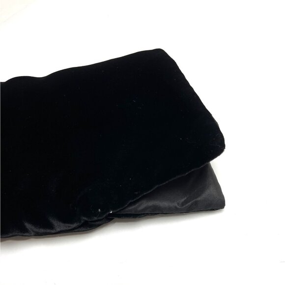 Velvet Jacket Size 42 Black Ruffled Collar Made In Italy Elegant Women's Blazer - Picture 13 of 15